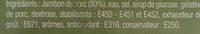 Jambon De Paris 4 Tranches Ingredients