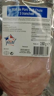Rti De Porc Cuit Choix