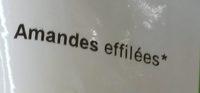 Amandes Effiles Bio Ingredients