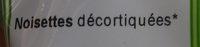 Noisettes Dcortiques Biologiques Ingredients
