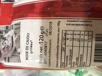 La Maison Des Bistrots Noix De Cajou Grilles Sans Sel Ingredients