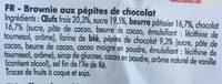 Le Brownie Au Chocolat Ingredients