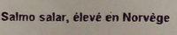 Pav De Saumon De Norvge Ingredients