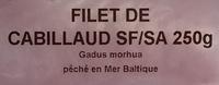 Filet De Cabillaud Dsart Ingredients