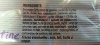Moelleux Fourr   La Myrtille Ingredients