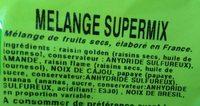 Melange Supermix Ingredients