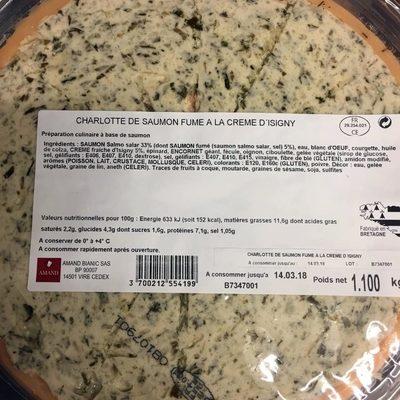 Charlotte De Saumon Fum  La Crme D'Isigny