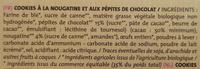 Cookies Nougatine Ingredients