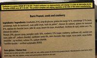 VEGAN BAR Ingredients