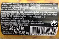 Gouttes De Poivrons Jaunes Ingredients