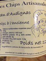 Les Chips Artisanales Ingredients