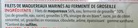 Filets De Maquereaux Au Perl De Groseille Ingredients