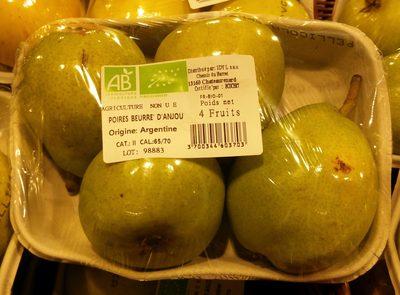 Poire Beurre D'Anjou Bio
