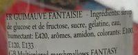 Guimauves Multicolores Ingredients