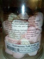 Guimauves Tutti Frutti - Bonbonnire L - LES GOURMANDISES DE SOPHIE Ingredients