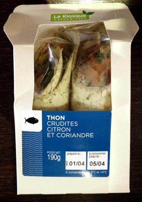 Thon, Crudits, Citron Et Coriandre
