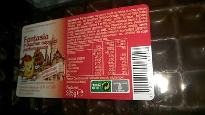 9 Gaufres Fantasia Nappes Parfum Cacao