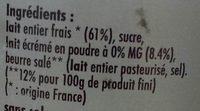Confiture De Lait Beurre Sal Ingredients