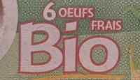 6 Oeufs Frais Bio Ingredients