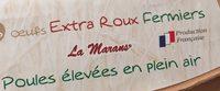 Oeufs Extra Roux Fermiers Ingredients