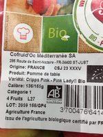 Pommes Pink Lady Ingredients