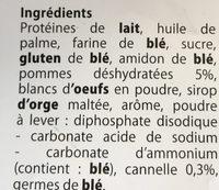 Biscuits Pomme Cannelle Hyperprotins Ingredients