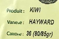 Kiwi Hayward Ingredients