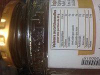 Gele De Gingembre Ingredients