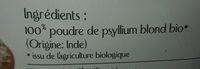 Psyllium Blond Bio Ingredients