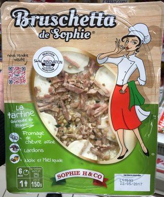 Bruschetta De Sophie Fromage De Chvre Affin Lardons