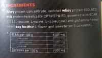 Gold Whey Ingredients