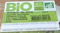 Raisin Blanc Ingredients