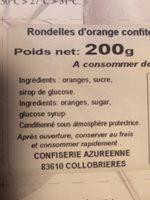 Fruits Confits Ingredients
