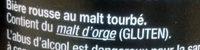 Rousse Au Malt Tourb Ingredients