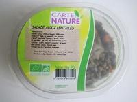 Salade Aux 2 Lentilles Bio - 160 G - Carte Nature Report Card