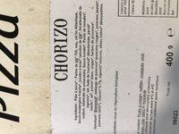 Pizza Bio Chorizo 400 G Pour 2 Personnes Ingredients