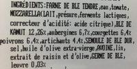 La Vegetariana Ingredients