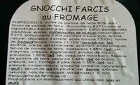 Gnocchi Farcis Au Fromage Ingredients