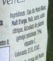 La Verte Au Gnpi Ingredients