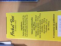 Sables Citron Ingredients