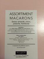 Assortiment Macarons Ingredients