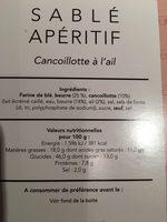 Sabl Apritif Ingredients