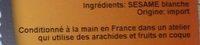 Graine De Ssame Ingredients