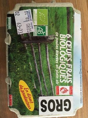 6 Oeufs Frais Biologiques