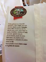 Mini Moelleux Chocolat Ingredients