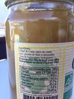 Confiture De Cdrat Bio Ingredients