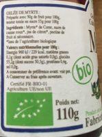 Gele Corse Myrte Ingredients