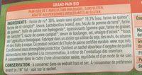 Le Grand - Pain Bio - 350 G - Valpibio Ingredients