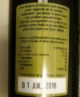 Le Moulin De L'Olivette Ingredients