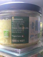 Risotto De Poireaux Et Minc De Poulet Bio Ingredients